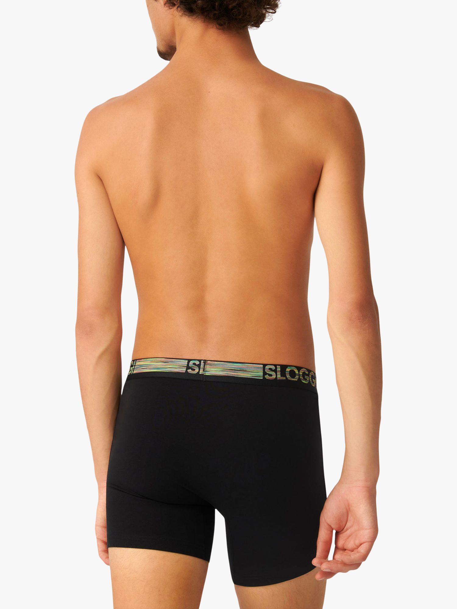 sloggi GO ABC Natural Cotton Stretch Hipster Trunks, Pack of 2, Black at  John Lewis & Partners