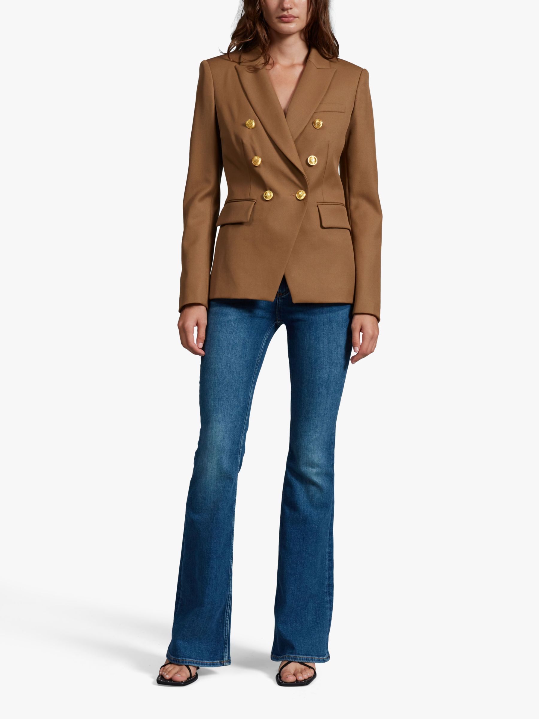 Balmain tan sale blazer