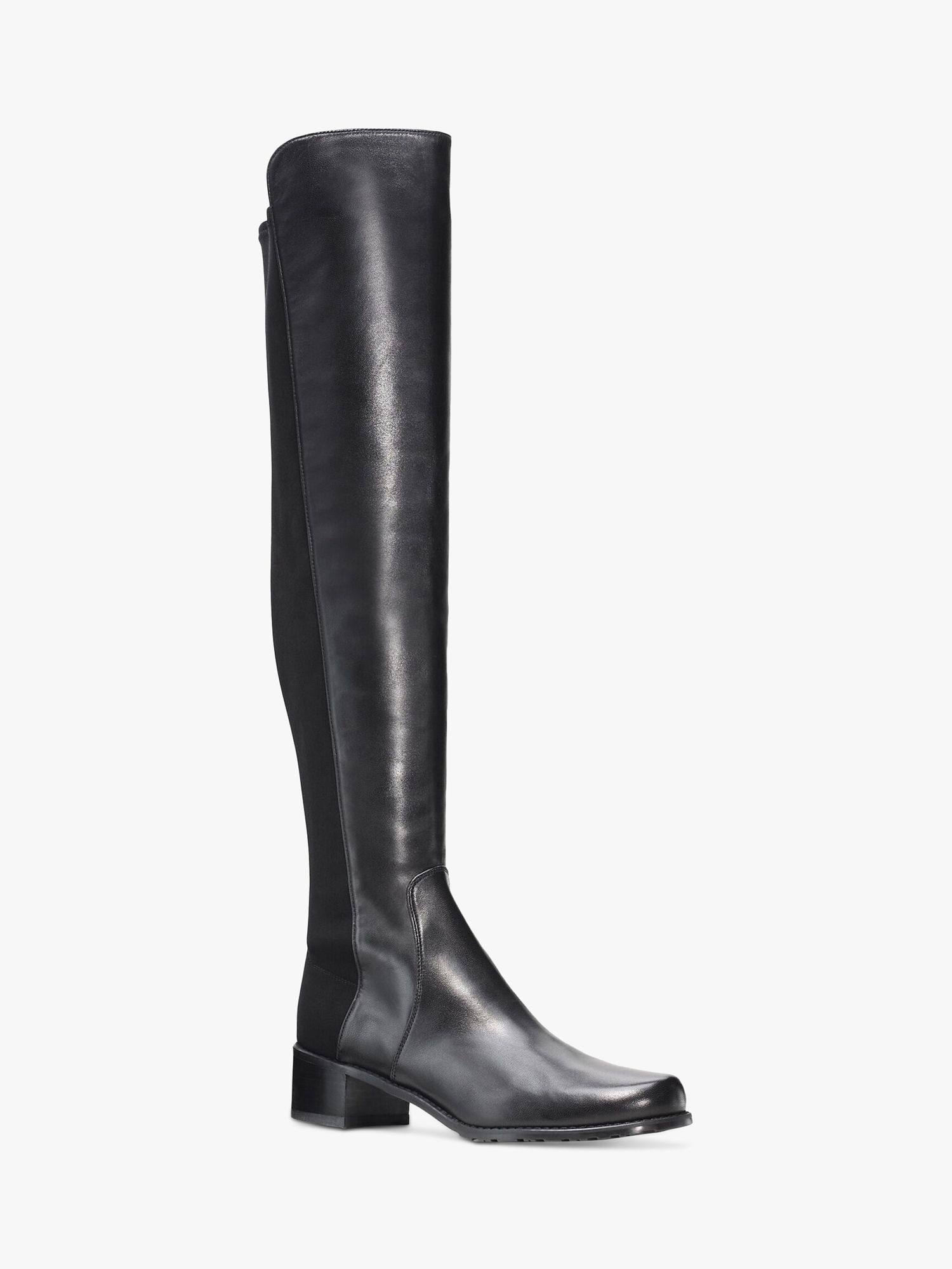 Stuart Weitzman Reserve Leather Over The Knee Boots, Black at John ...