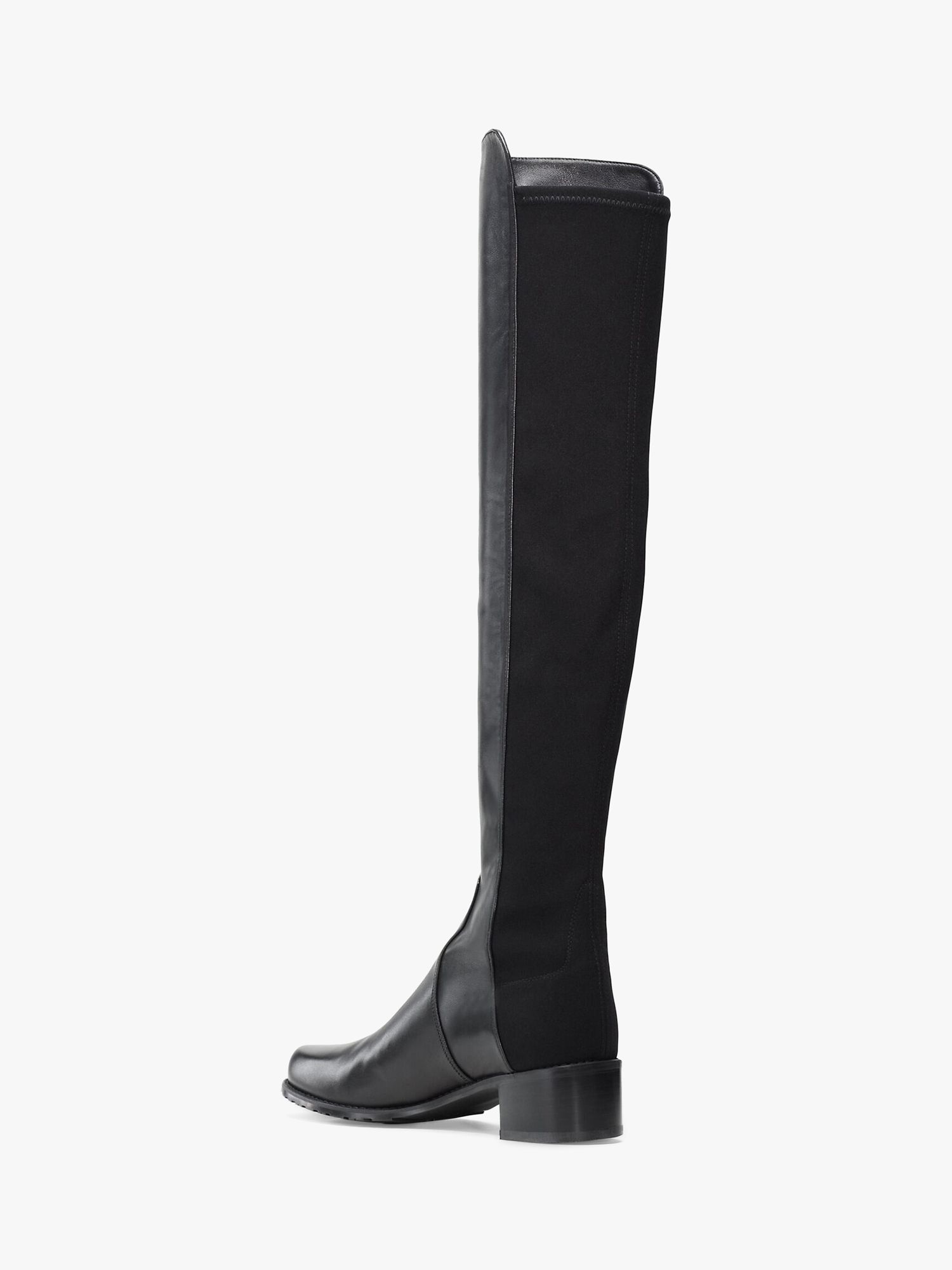 Stuart Weitzman Reserve Leather Over The Knee Boots, Black at John ...