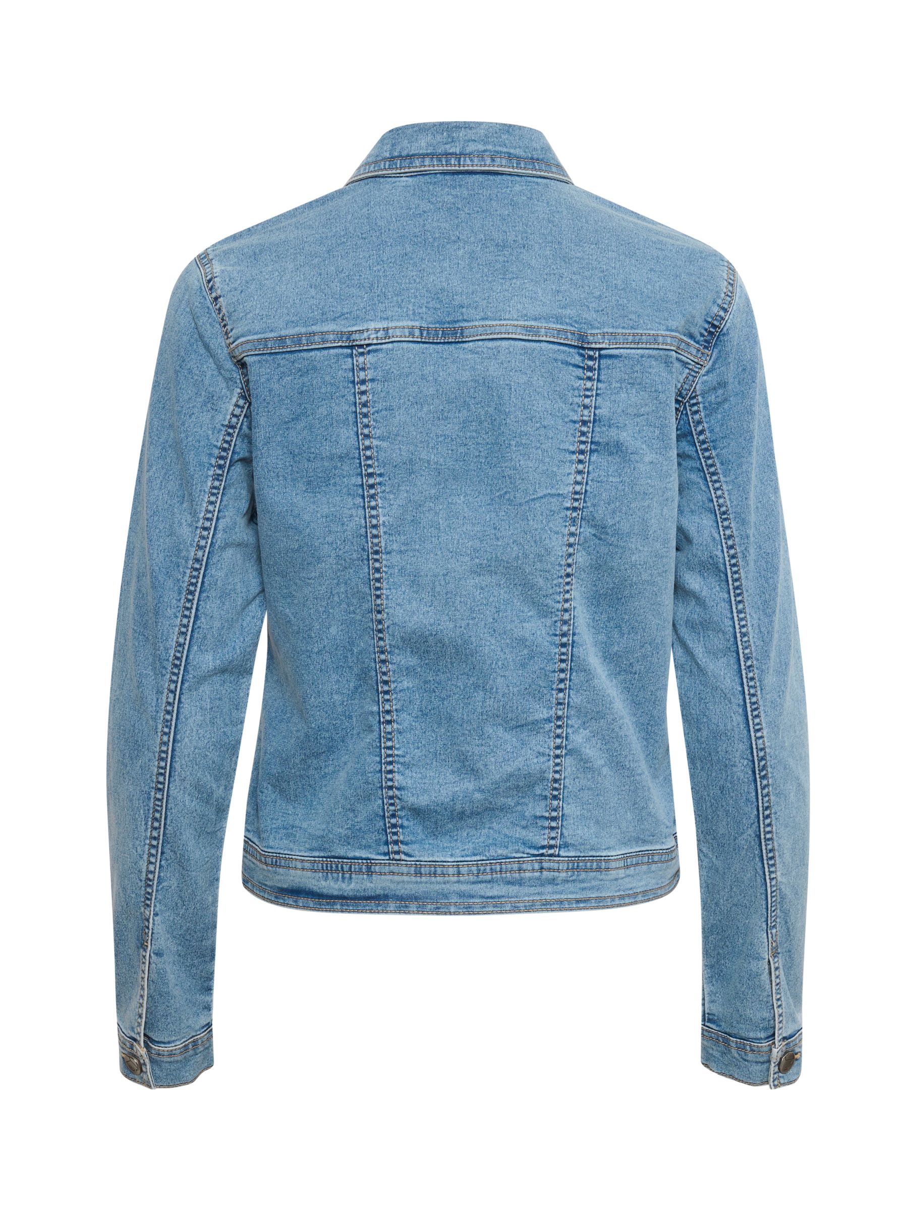 KAFFE Vicky Denim Jacket, Light Blue Wash, 8