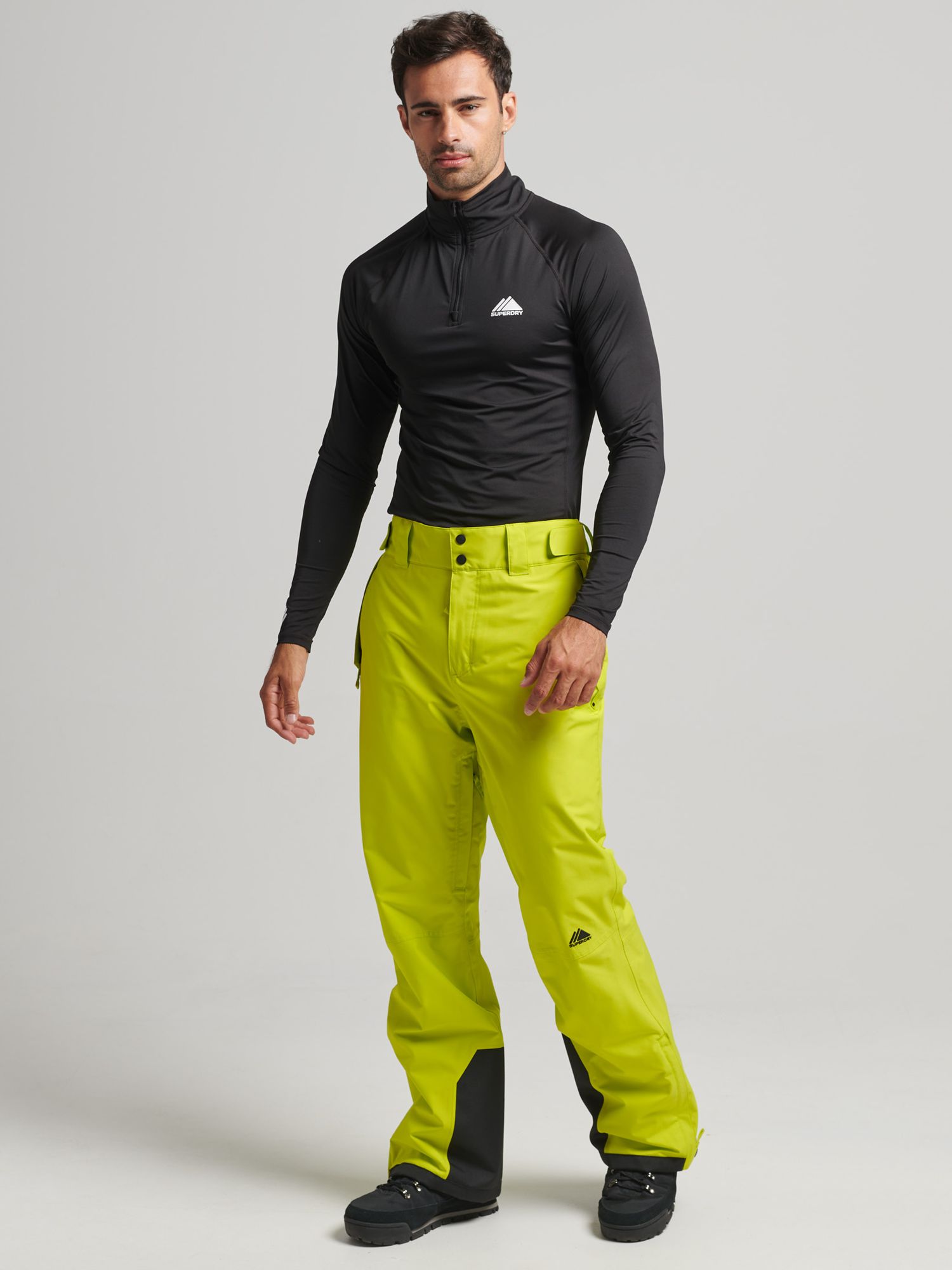 Superdry Snow Ultra Ski Trousers, Sulphur Spring at John Lewis & Partners