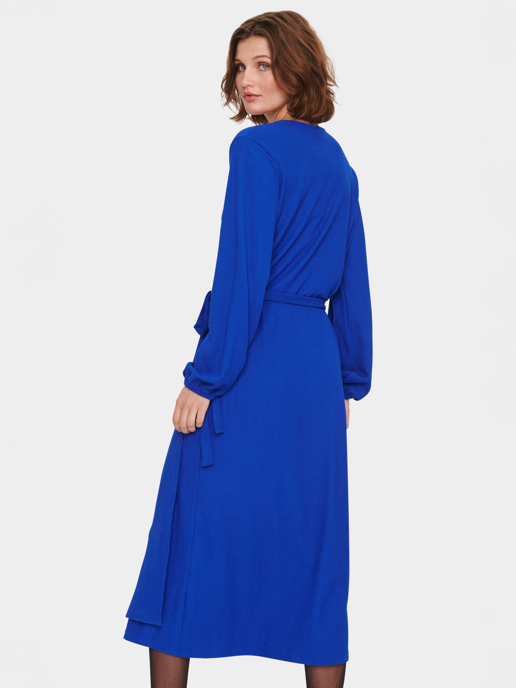 Buy Saint Tropez Shila Wrap Midi Dress, Surf Blue Online at johnlewis.com