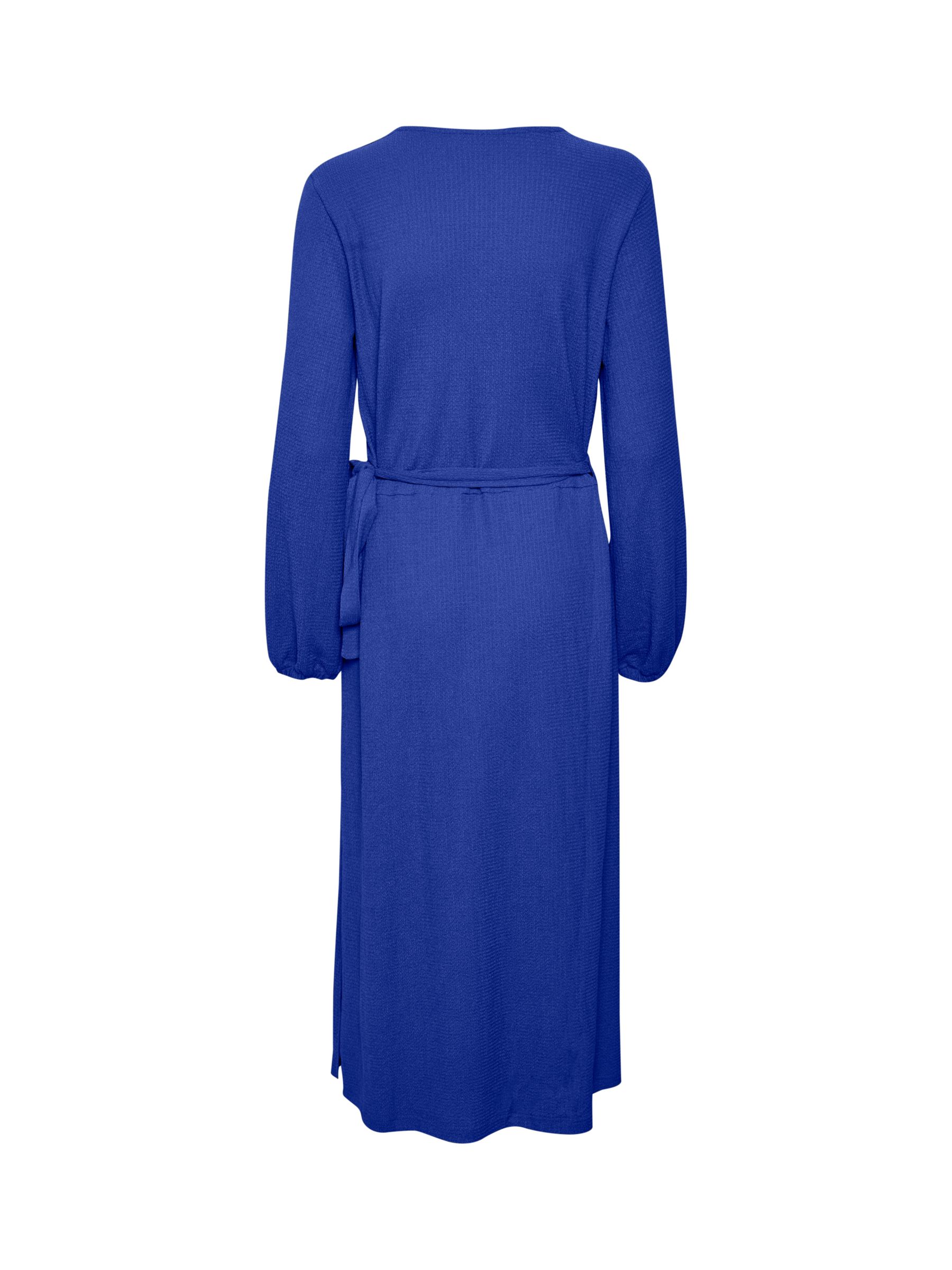 Saint Tropez Shila Wrap Midi Dress, Surf Blue, XS