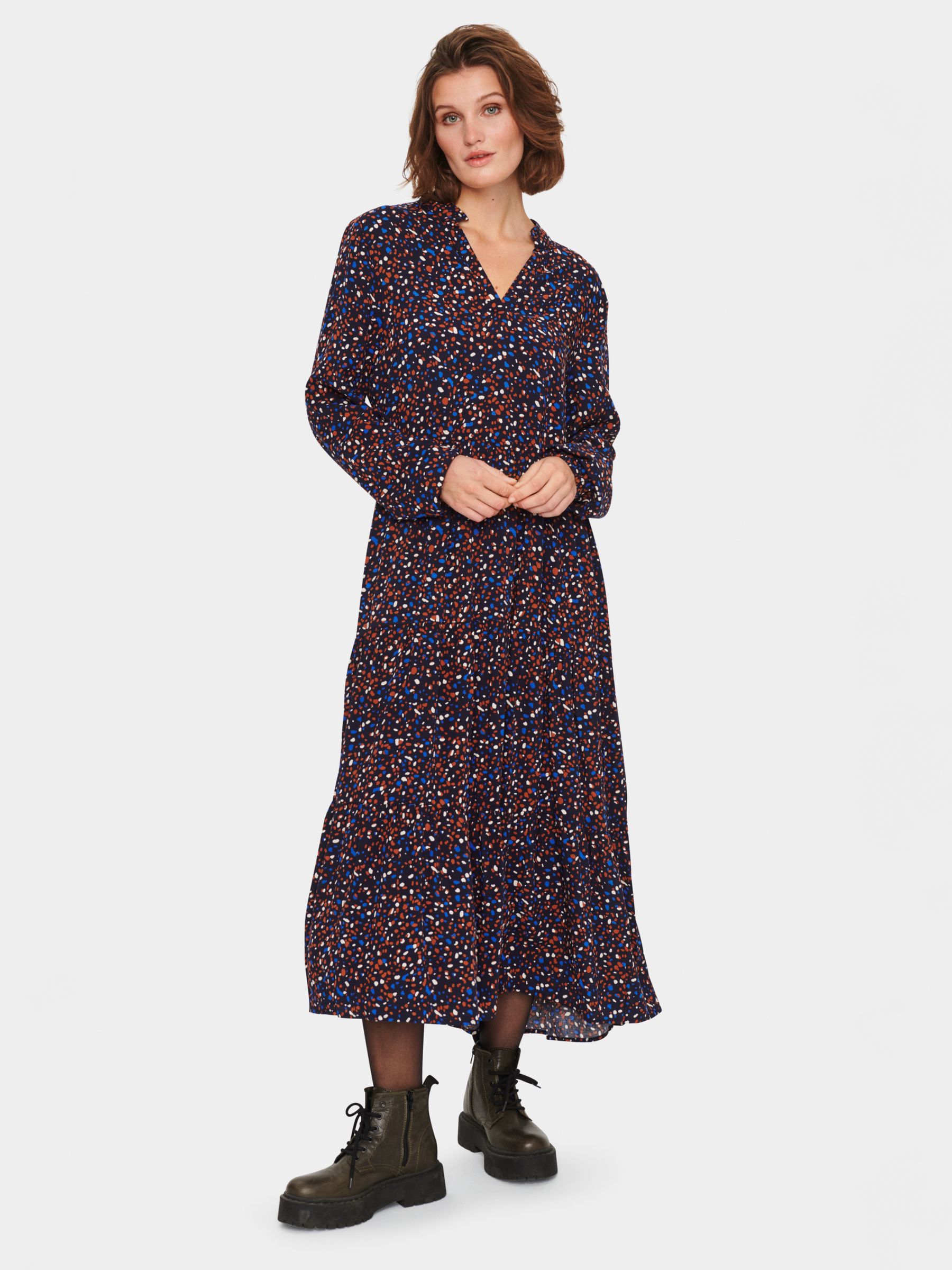 Saint Tropez Eda Maxi Dress, Night Sky Dot at John Lewis & Partners