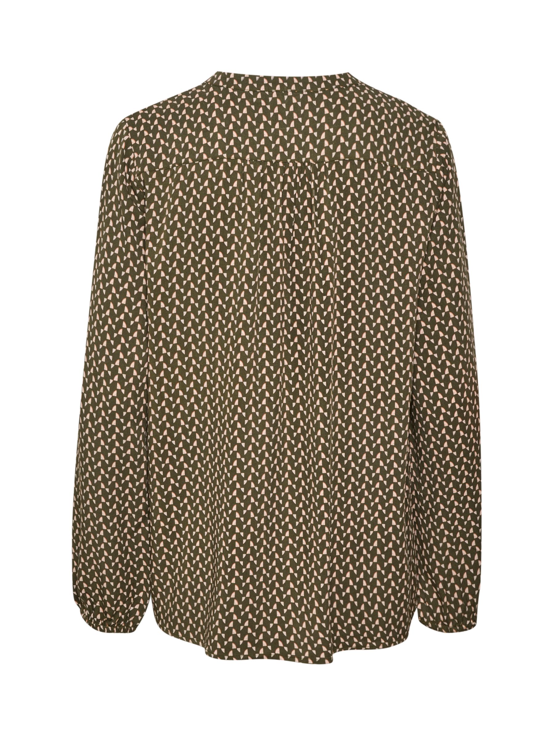 Buy Saint Tropez Ilga Relaxed Long Sleeve Shirt, Army Green Fresco Online at johnlewis.com