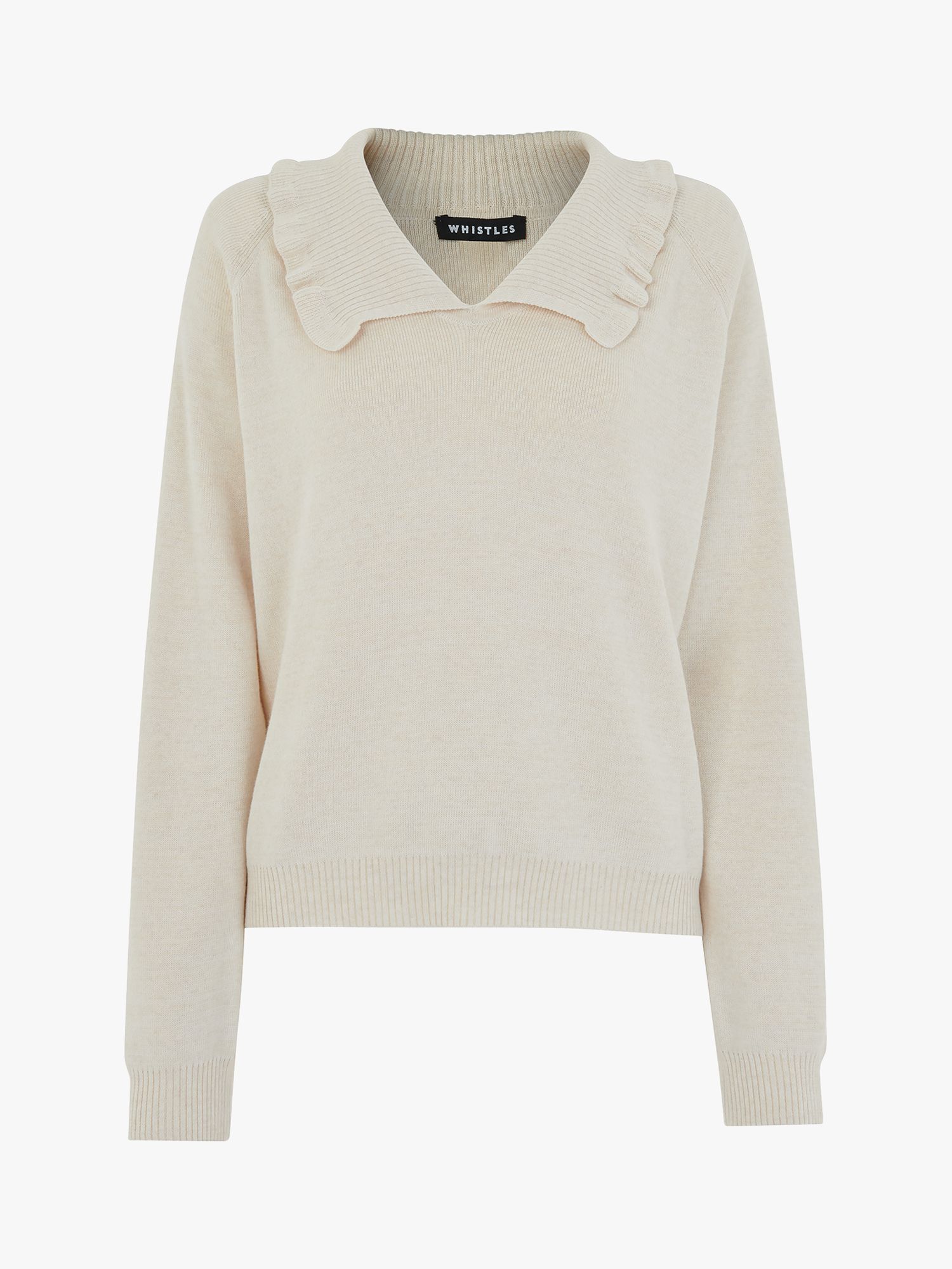 Buy Whistles Frill Collar Cotton Jumper Online at johnlewis.com