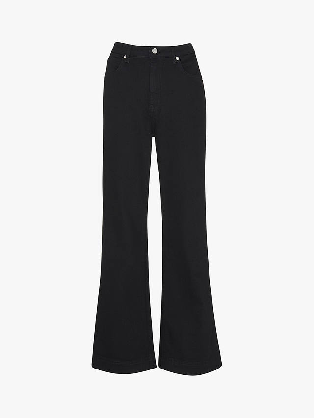 Whistles Lucy Stretched Flared Jeans, Black