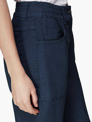 Whistles Tessa Casual Trousers, Navy, Navy