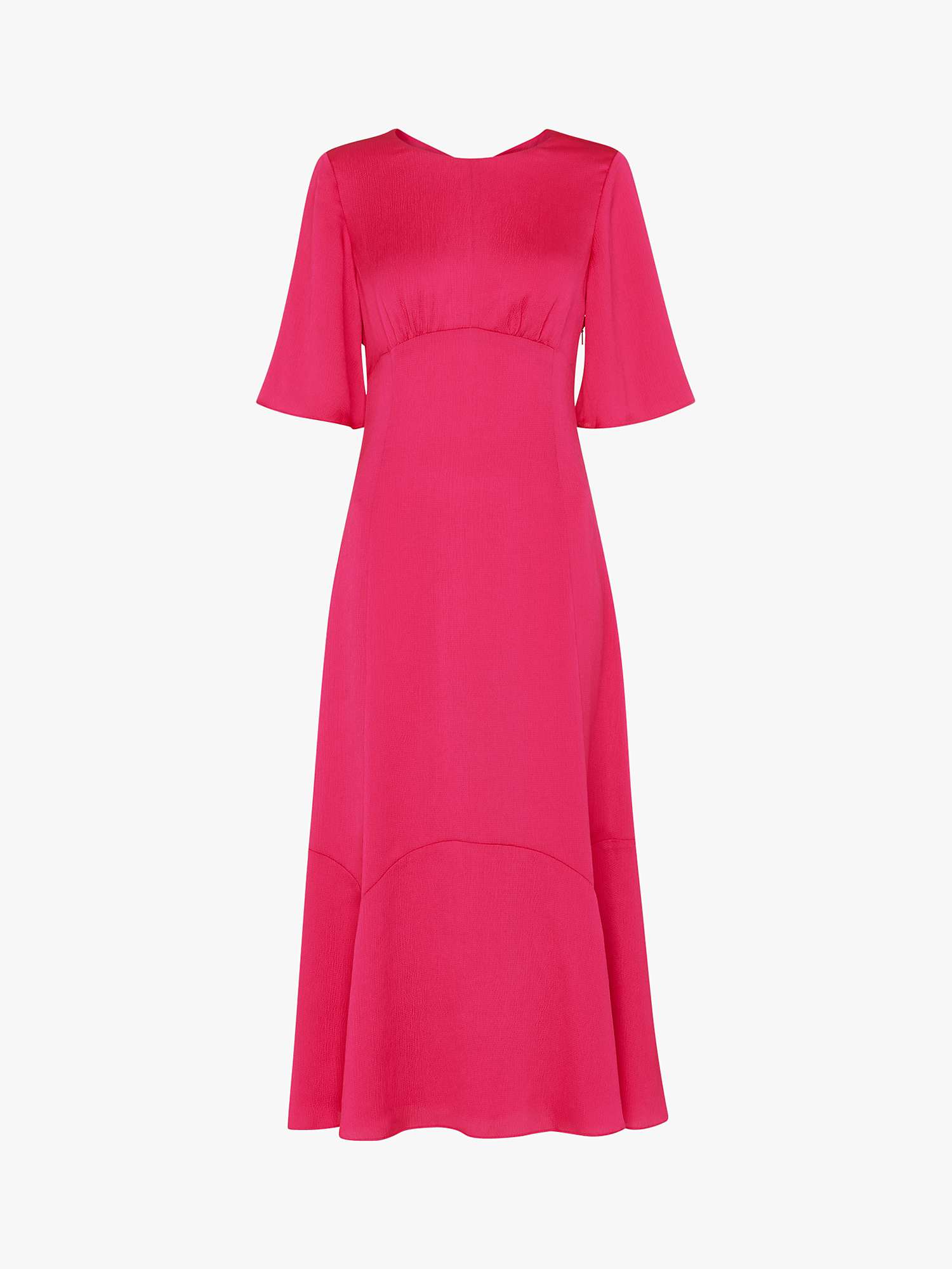 Buy Whistles Alana Cutout Satin Midi Dress, Pink Online at johnlewis.com