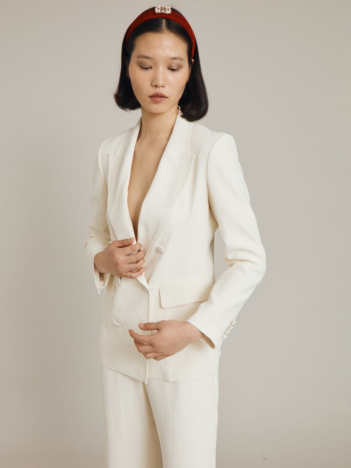 Blouson Sleeve Femme Shirt - Preview - Cloud Dancer