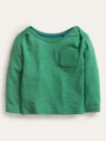 Mini Boden Baby Garment Wash T-Shirt, Deep Grass Green