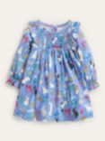 Mini Boden Baby Bunny Print Dress, Vista Blue