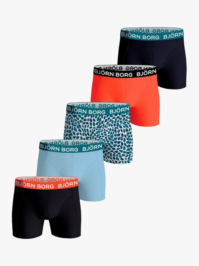 Grappig Fonkeling mentaal Björn Borg Cotton Stretch Boxer Briefs, Pack of 5, Multi, S