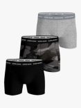 Björn Borg Cotton Stretch Boxer Briefs, Pack of 3, Multi/Camo