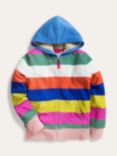 Mini Boden Kids' Shaggy Lined Stripe Hoodie
