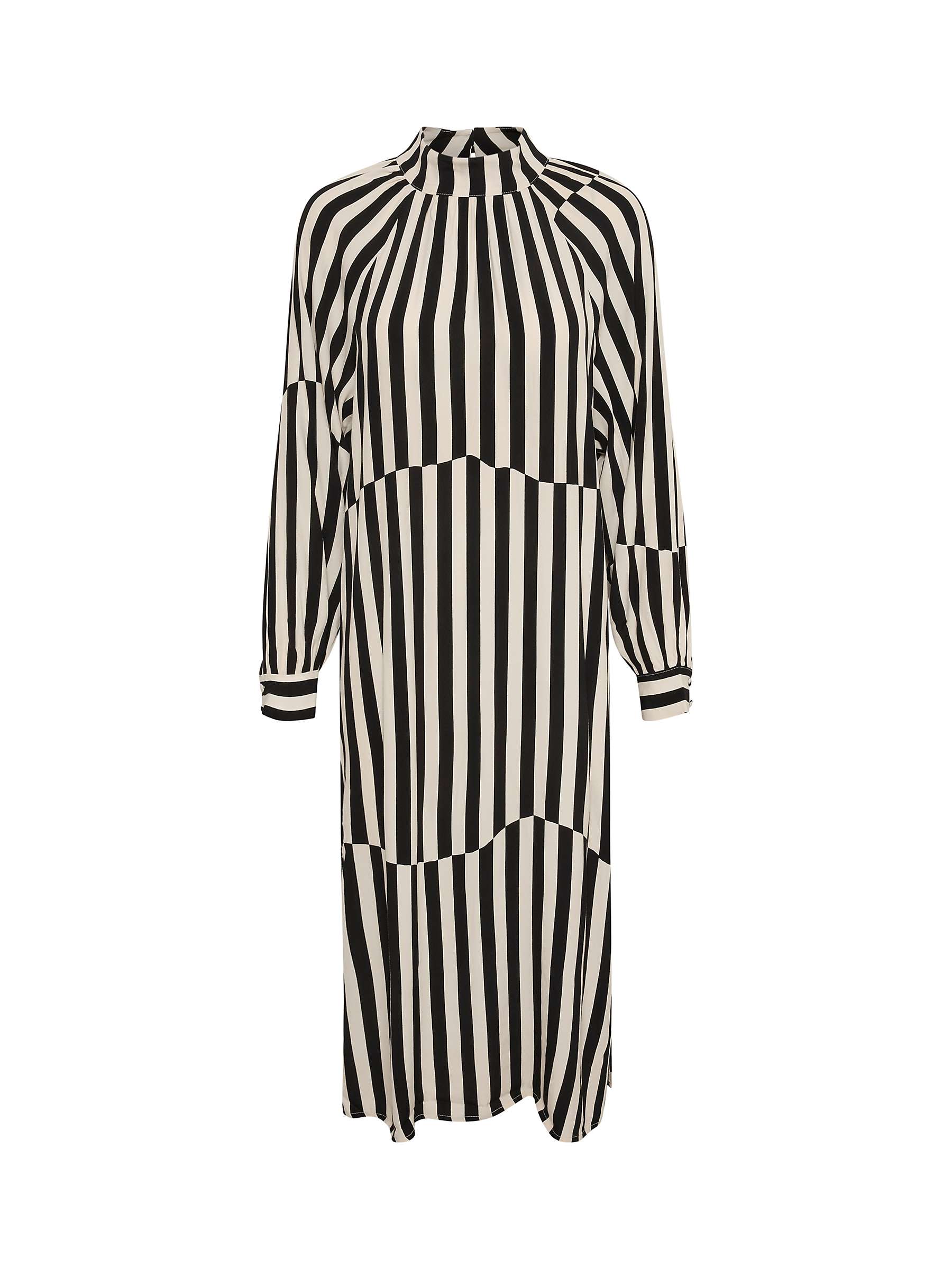 Soaked In Luxury Camia Midi Dress, Irregular Stripes at John Lewis ...