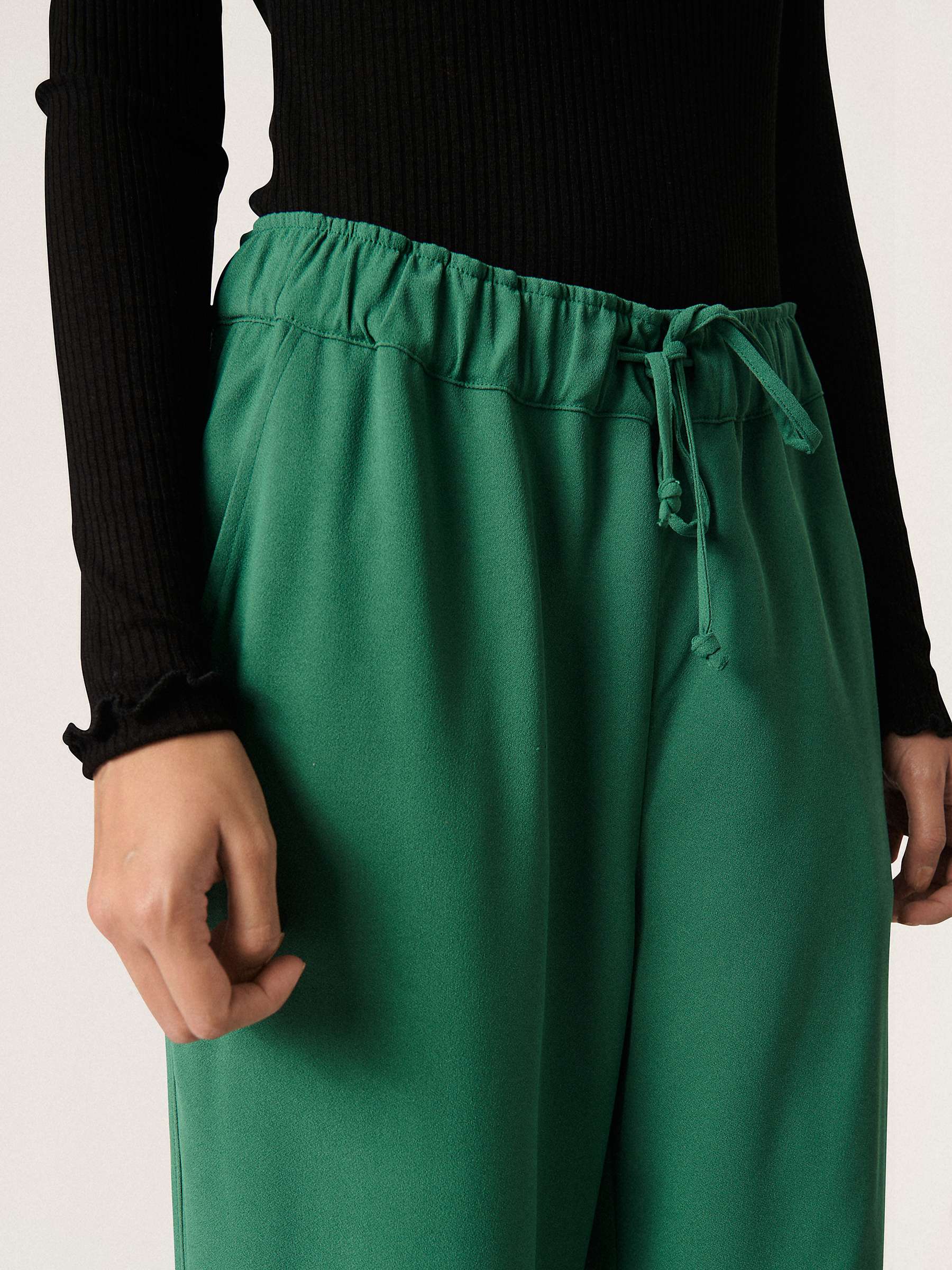 Buy Soaked In Luxury Shirley Wide Leg Casual Trousers, Foliage Green Online at johnlewis.com