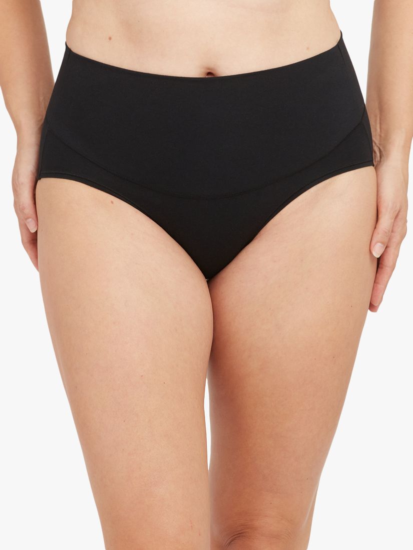 Spanx Light Control Cotton Control Knickers, White at John Lewis & Partners