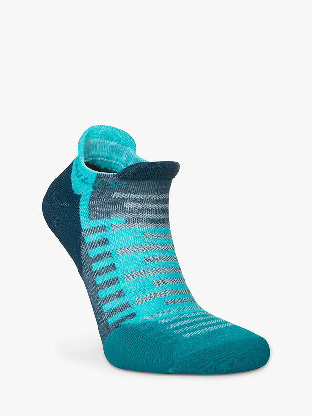 Hilly Active Socklet Running Socks, Blue/Teal