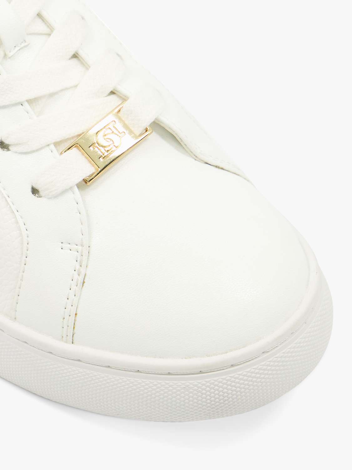 Buy Dune Wide Fit Everleigh Trainers, White Online at johnlewis.com