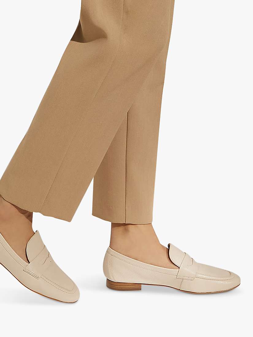 Buy Dune Gianetta Leather Flat Penny Loafers Online at johnlewis.com