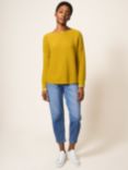 White Stuff Southbank Organic Cotton Knit Jumper, Blue