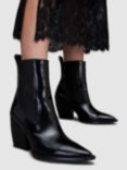 AllSaints Ria Leather Ankle Boots