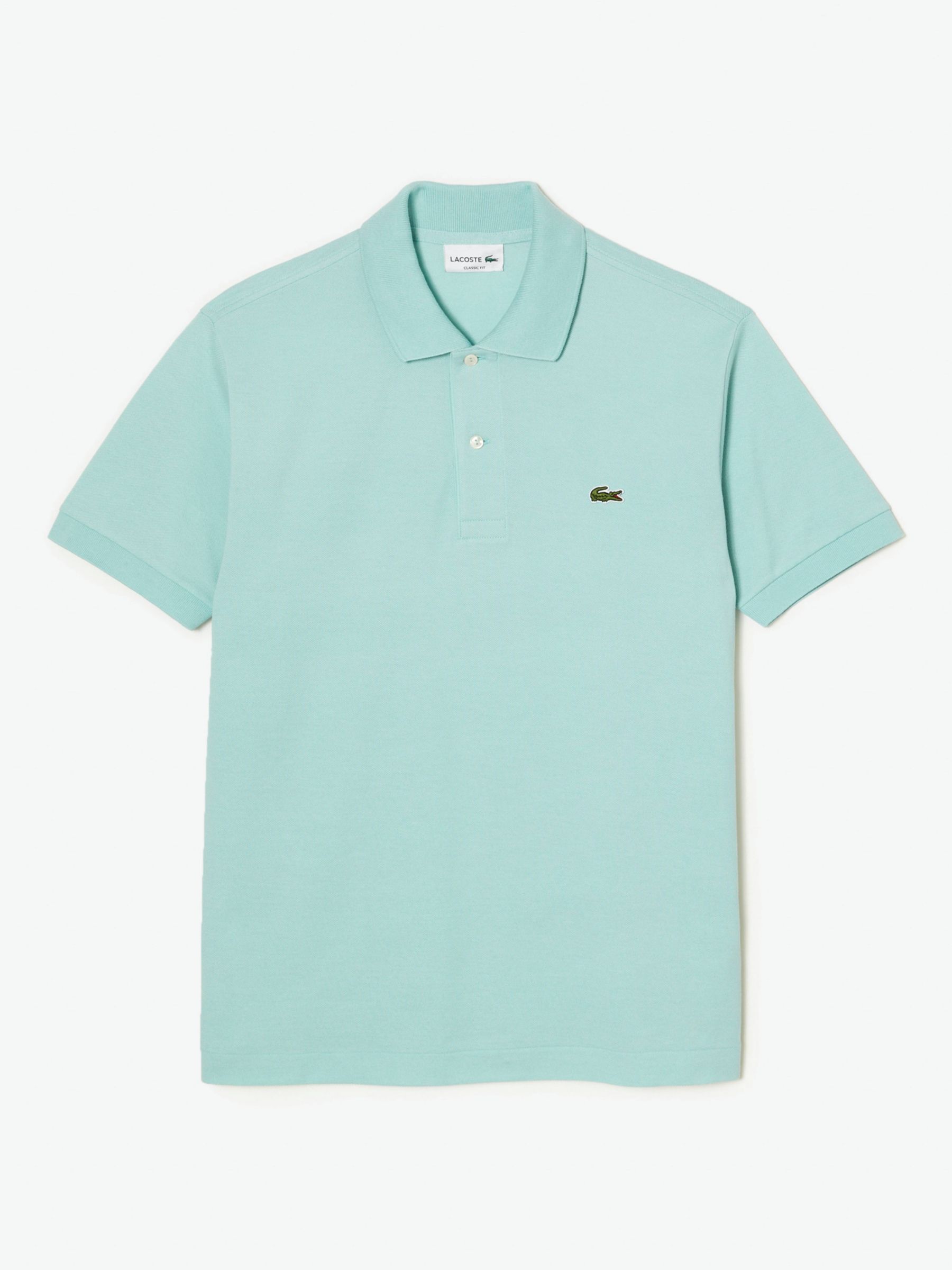 Lacoste L.12.12 Classic Regular Fit Short Sleeve Polo Shirt, Mint Green ...