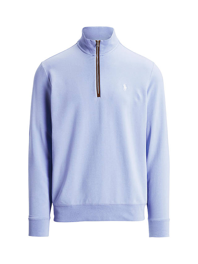 Polo Ralph Lauren Long Sleeve Zip Golf Jersey Top, Elite Blue
