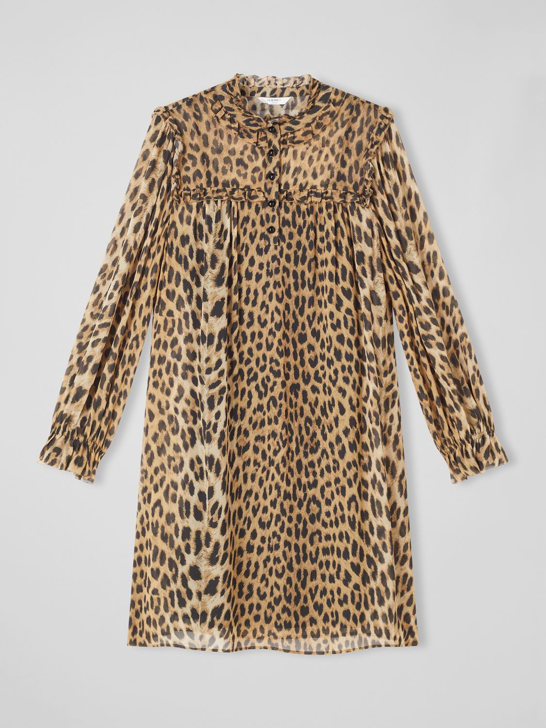 L.K.Bennett Edie Leopard Print Mini Dress, Multi at John Lewis & Partners