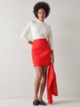 L.K.Bennett Saskia Tweed Mini Skirt, Red, Red