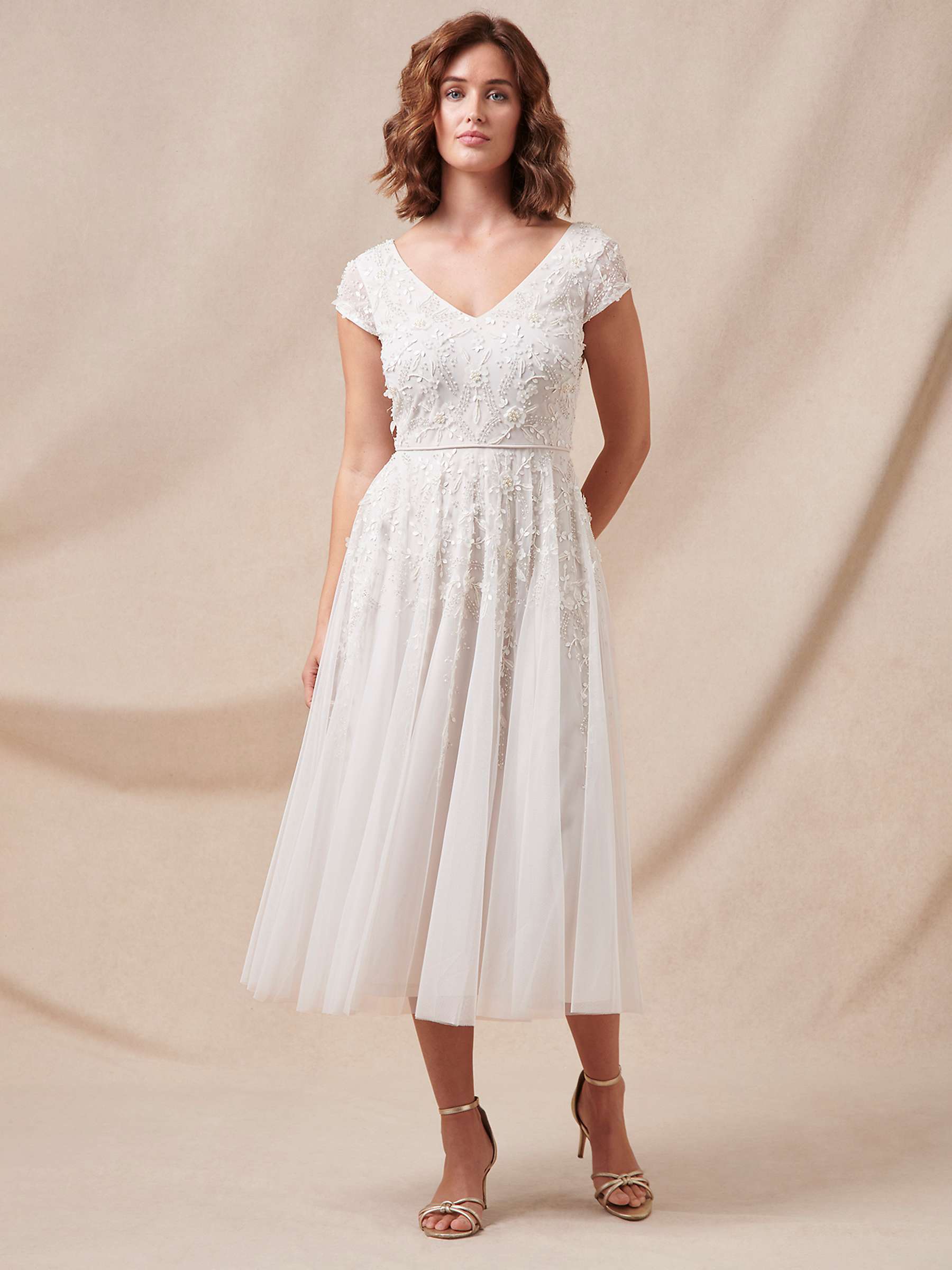 Buy Phase Eight Lorena Tulle Wedding Dress, Ivory Online at johnlewis.com