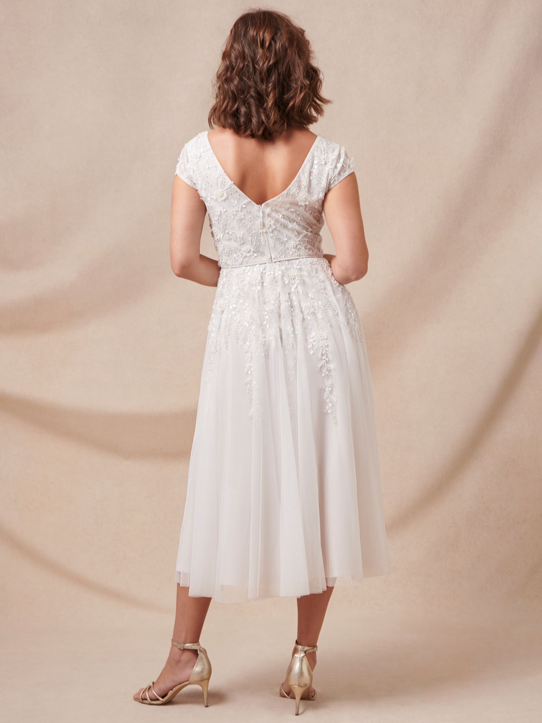Phase Eight Lorena Tulle Wedding Dress, Ivory, 6