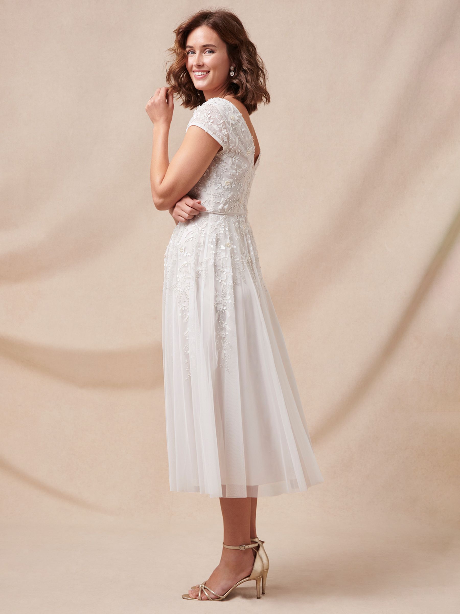 Buy Phase Eight Lorena Tulle Wedding Dress, Ivory Online at johnlewis.com