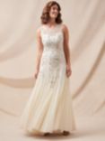 Phase Eight Milana Embellished Wedding Dress, Parchment