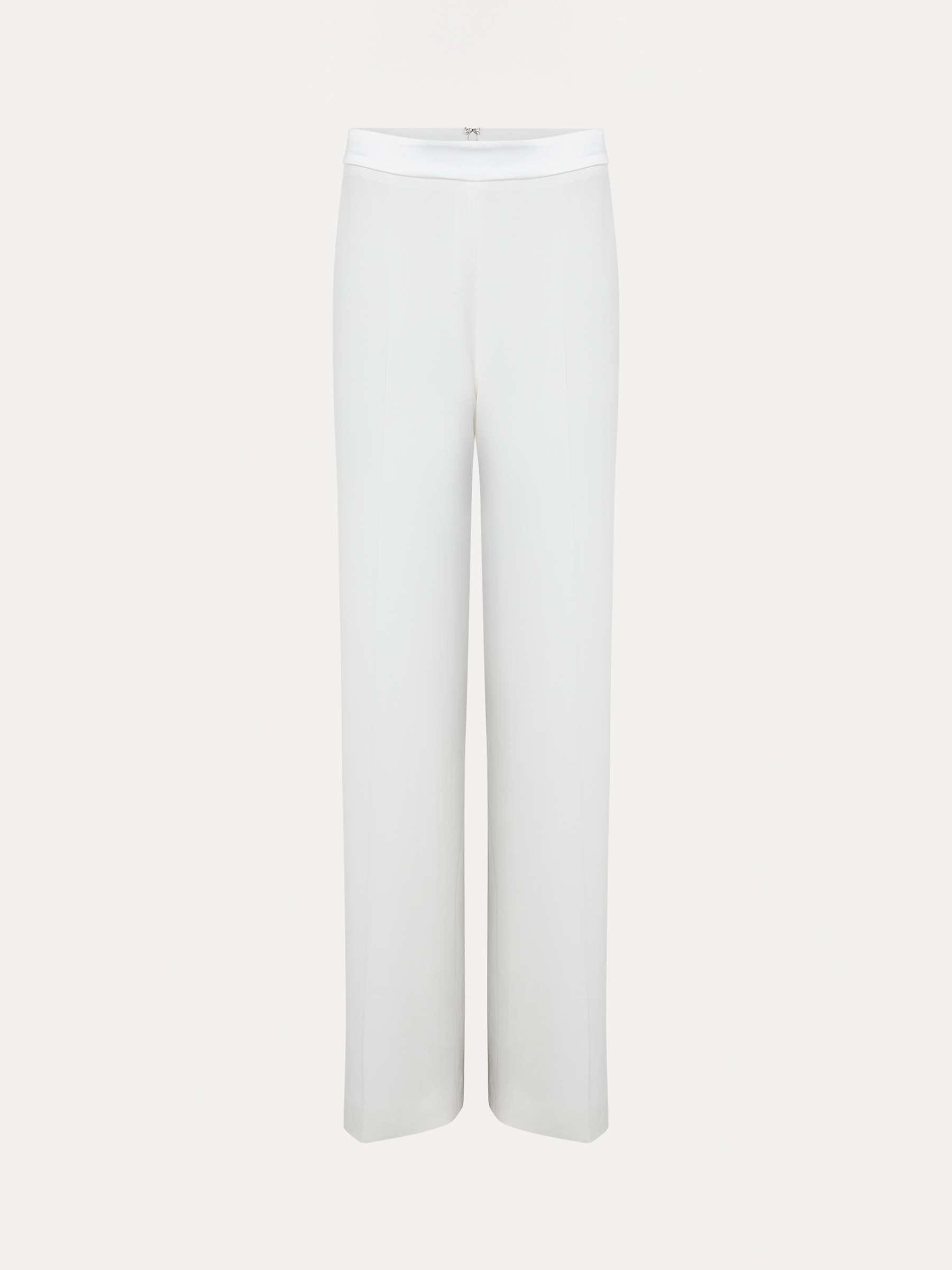 Buy Phase Eight  Beatriz Satin Contrast Bridal Trousers, Ivory Online at johnlewis.com