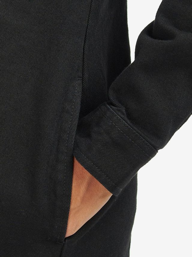 Barbour International Kubican Denim Shirt Dress, Black, 8