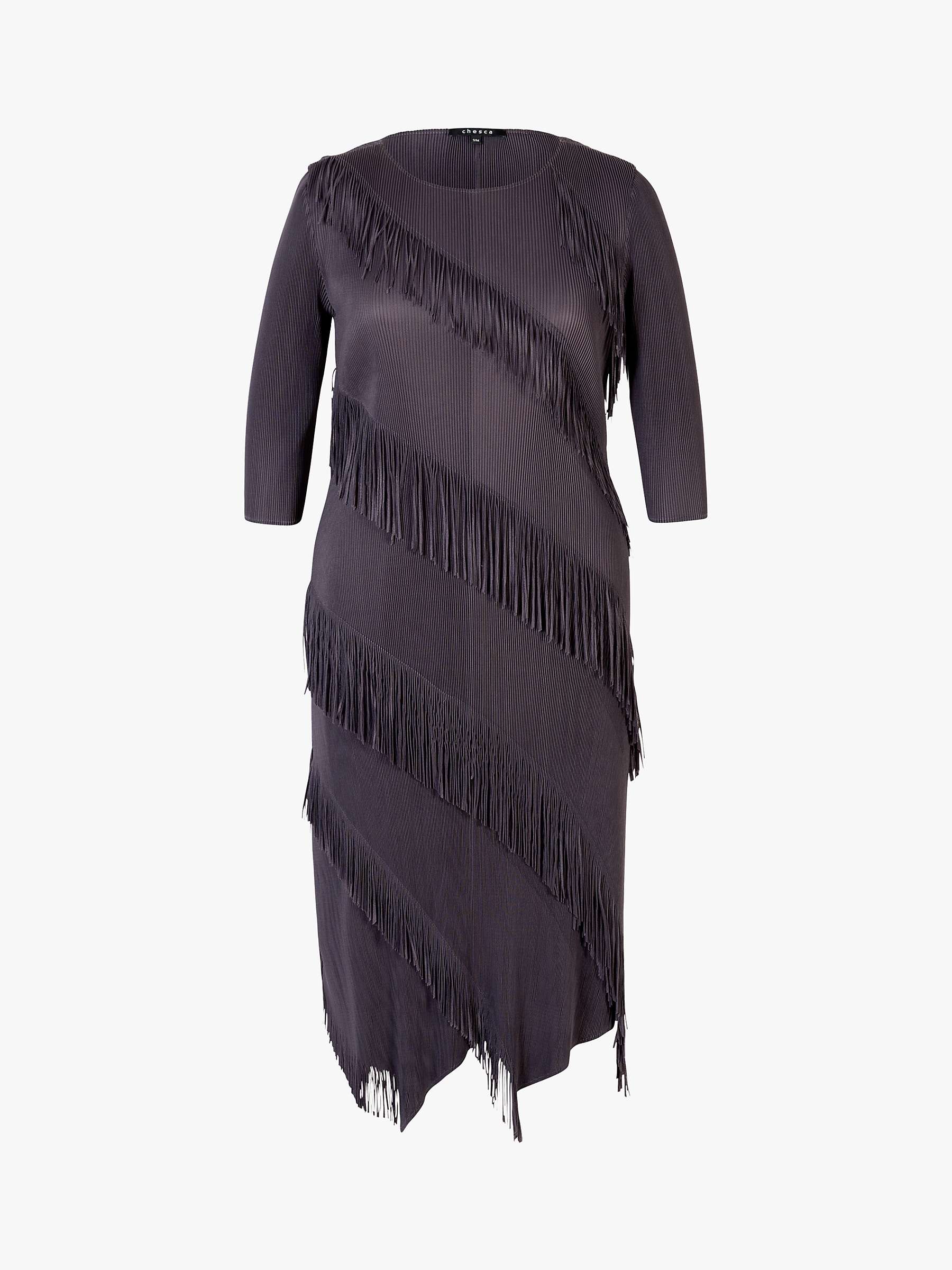 Buy chesca Fringed Pleated Dress, Amethyst Online at johnlewis.com