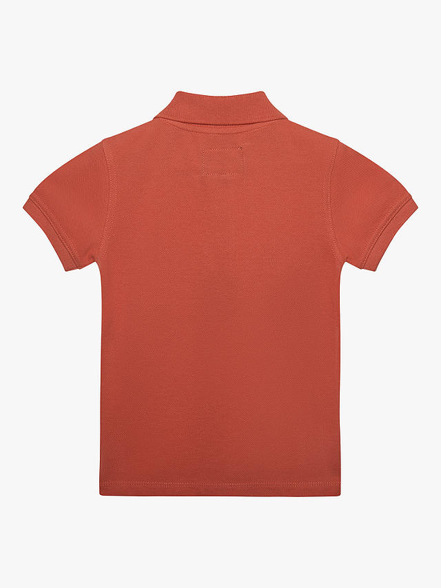 Trotters Kids' Harry Pique Polo Shirt, Orange
