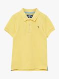 Trotters Kids' Harry Pique Polo Shirt, Coastal Yellow