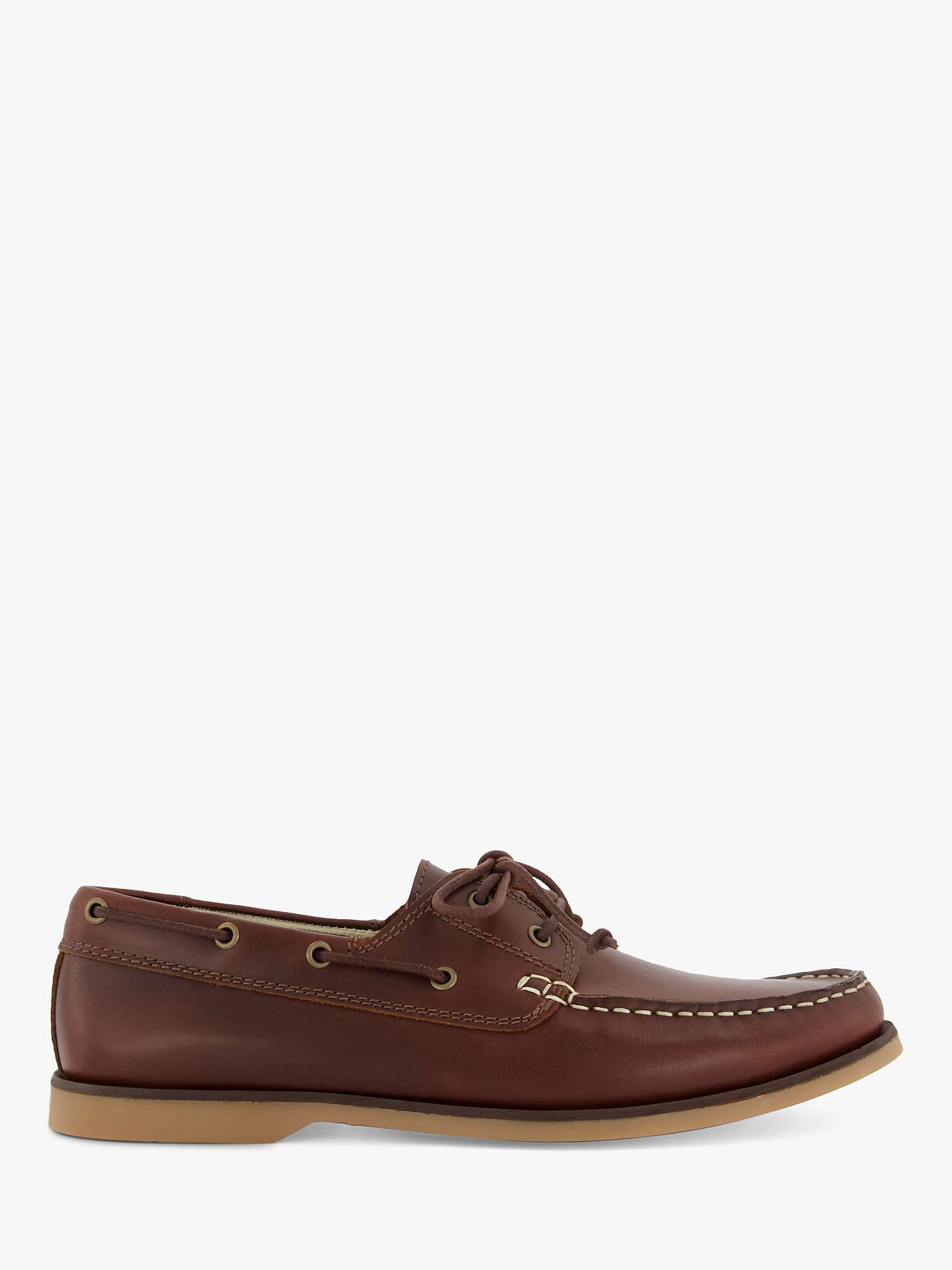 Buy Dune Blusey Leather Casual Deck Shoes Online at johnlewis.com