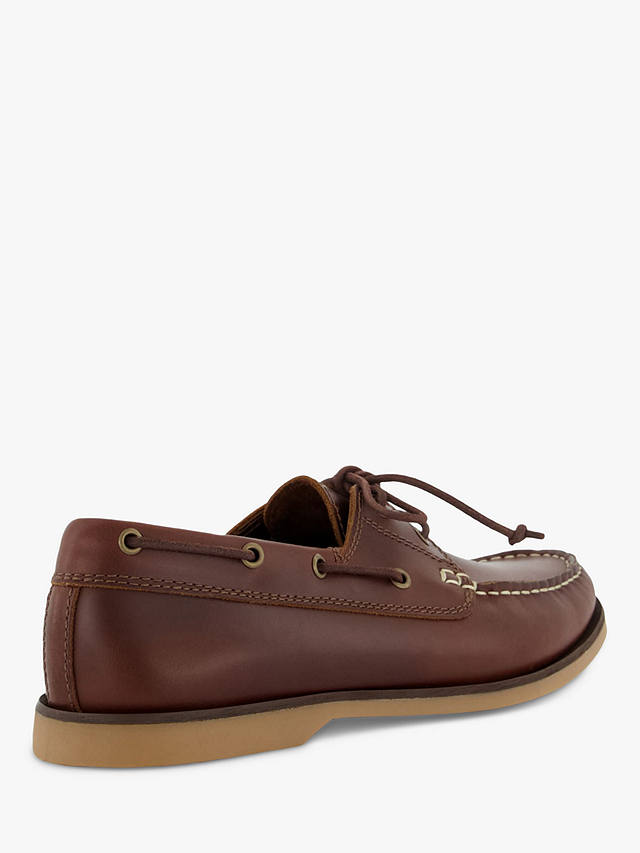 Dune Blusey Leather Casual Deck Shoes, Brown
