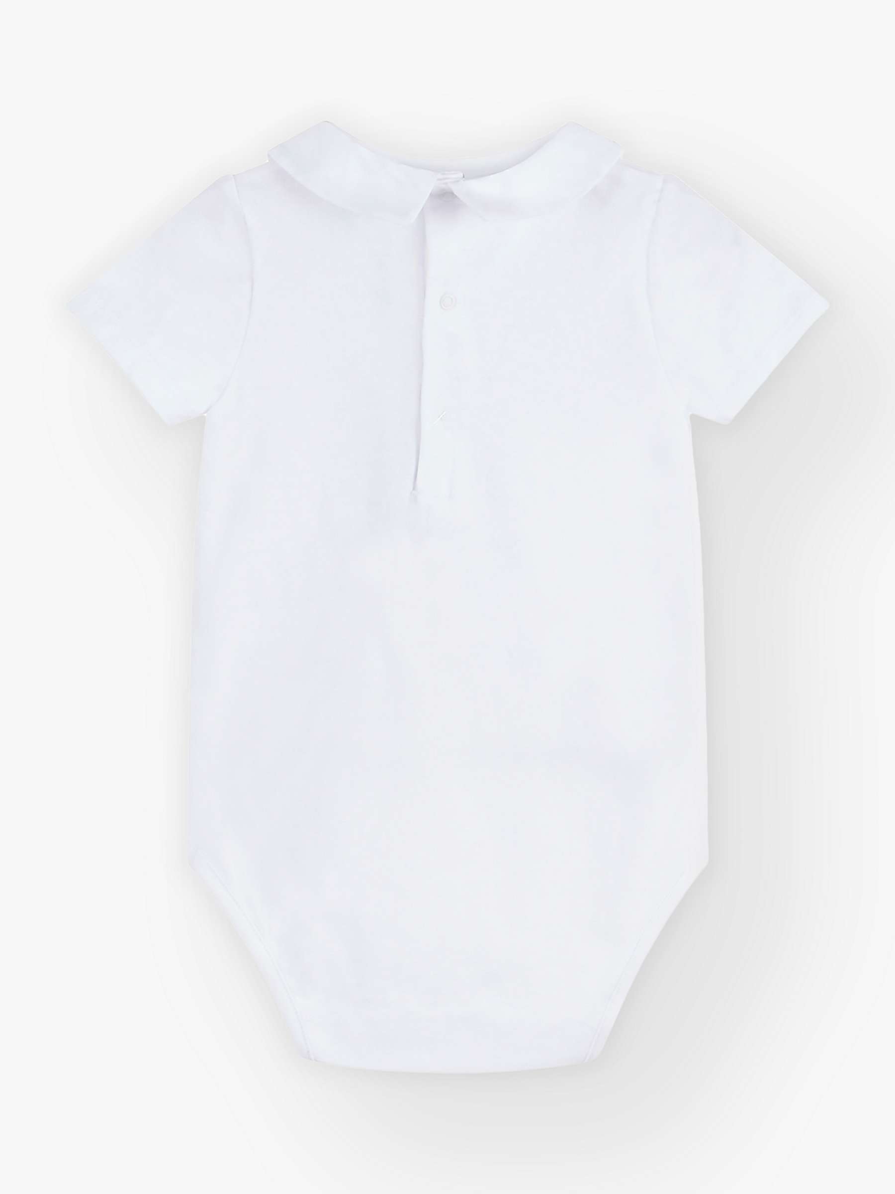 Buy Trotters Baby Monty Sailboat Embroidered Collar Bodysuit, White Online at johnlewis.com