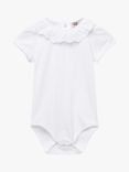 Trotters Baby Katie Anglaise Short Sleeve Bodysuit, White