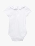 Trotters Baby Katie Anglaise Short Sleeve Bodysuit, White