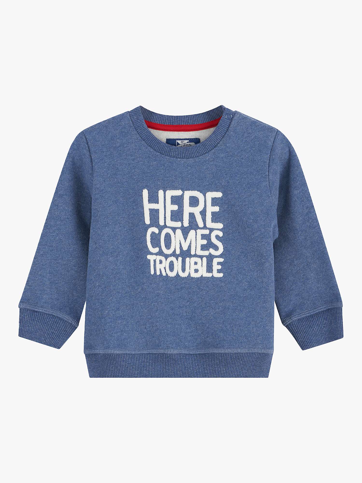 Buy Trotters Baby Here Comes Trouble Sweatshirt Online at johnlewis.com