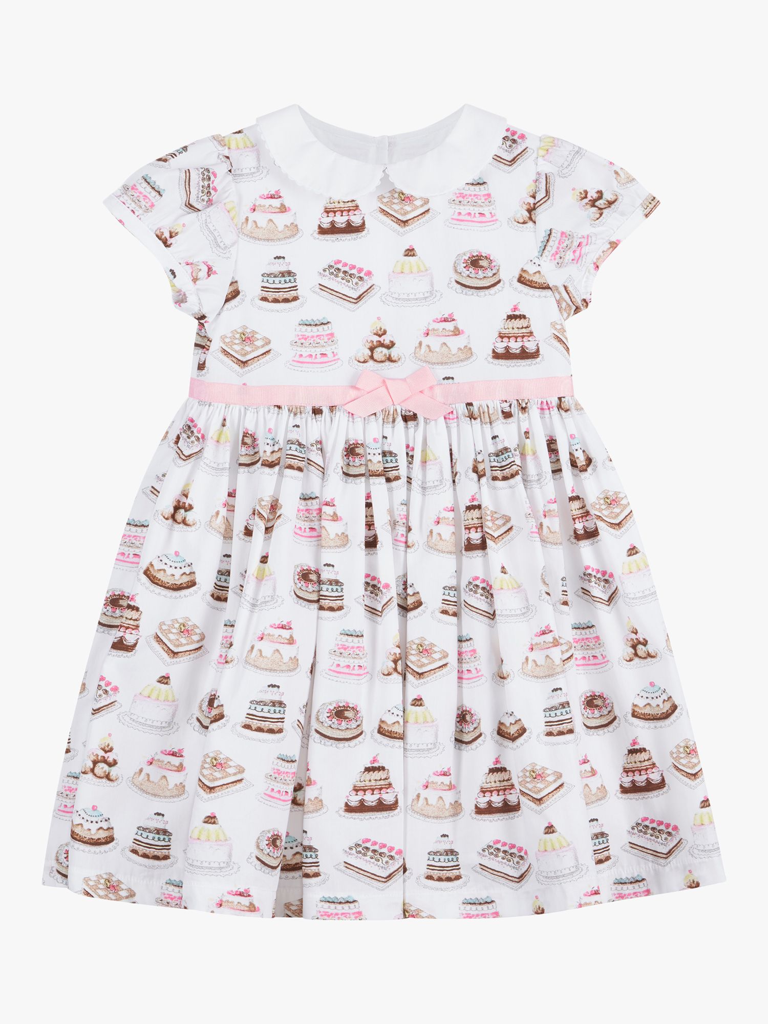 Buy Trotters Kids' Cake Print Party Dress, White Online at johnlewis.com