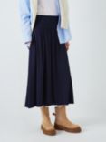 John Lewis Jersey Midi Skirt, Navy