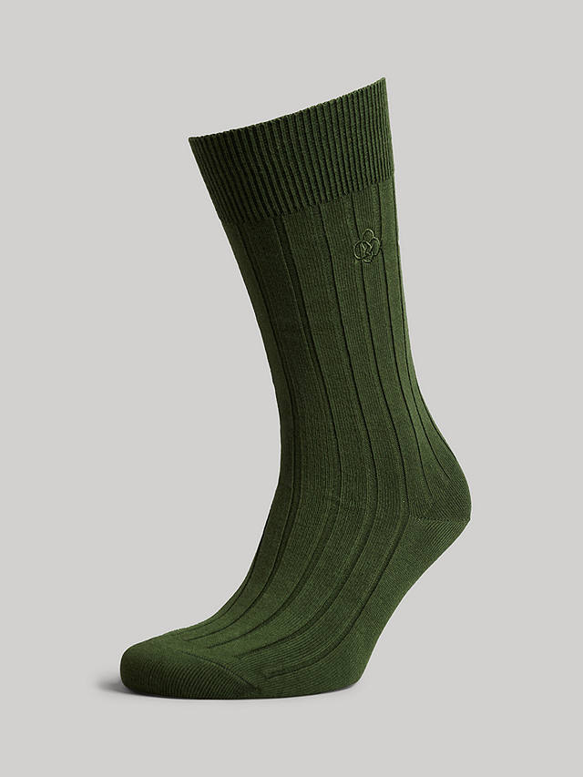 Superdry Organic Cotton Blend Ribbed Sock Gift Set, Seasonal